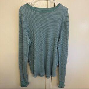 BDG Urban Outfitters Purple and Blue Striped Long Sleeve Sweater Size Large